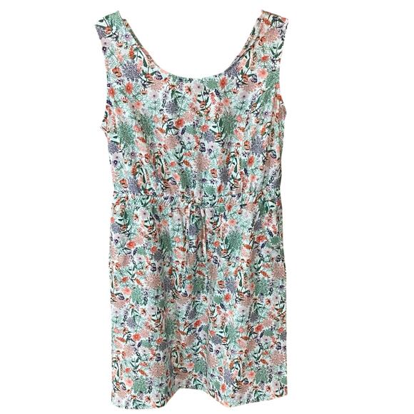 Ascend Women’s Floral Athletic Dress Medium hidden zip Pocket Drawstring Waist - Picture 1 of 7